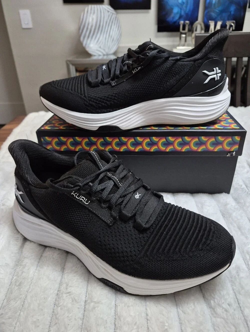 Kuru Cloud Atom 2 Men's Sz 9.5 Wide Running orthopedic Shoes W Defect